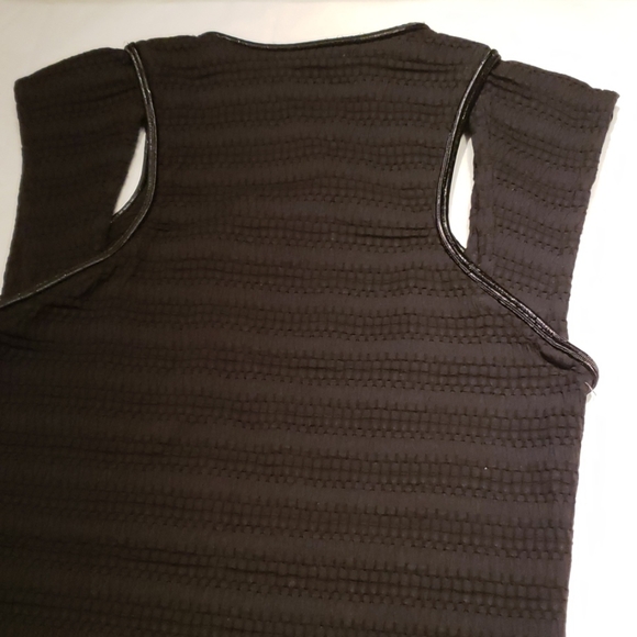 IRO Easton Cap Sleeves Little Black Bodycon Dress NEW Textured Stretch Cotton 40 - Picture 7 of 10